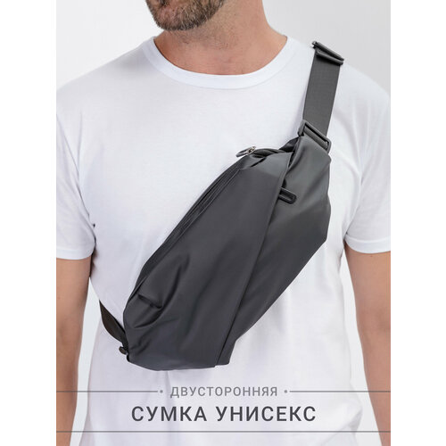 мужская сумка через плечо iquant, черная