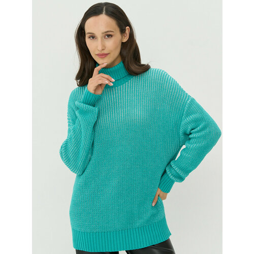 женский свитер удлиненные vay, зеленый