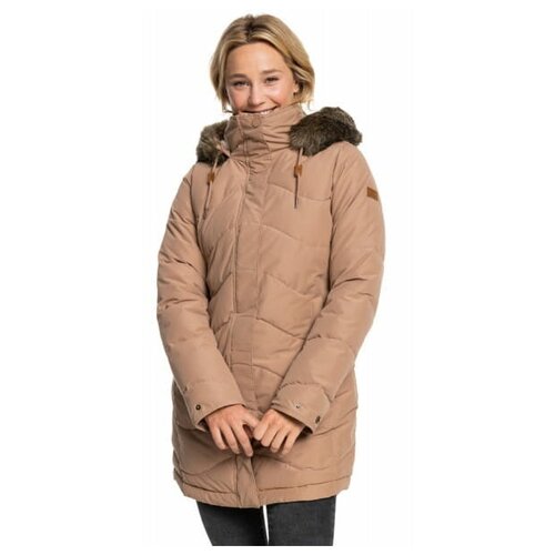 женская короткие куртка roxy, коричневая