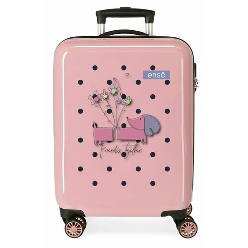 женский чемодан enso, розовый
