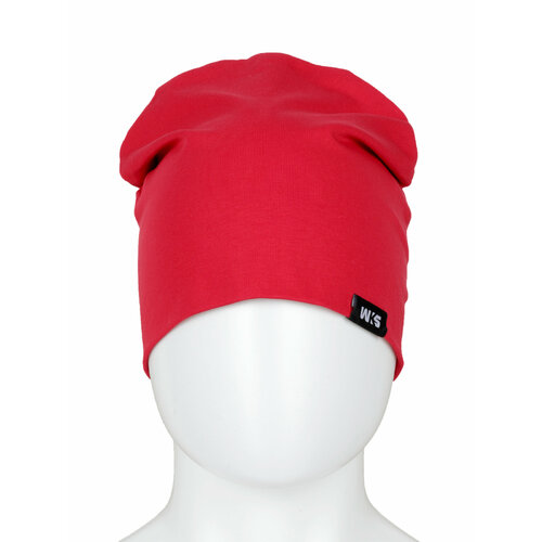 женская шапка-бини wks, красная