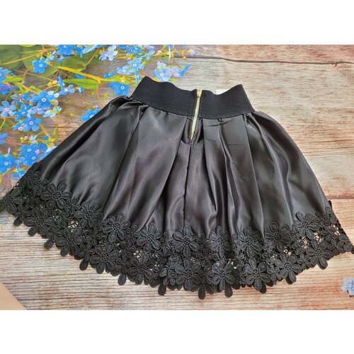 классические юбка fashion для девочки, черная
