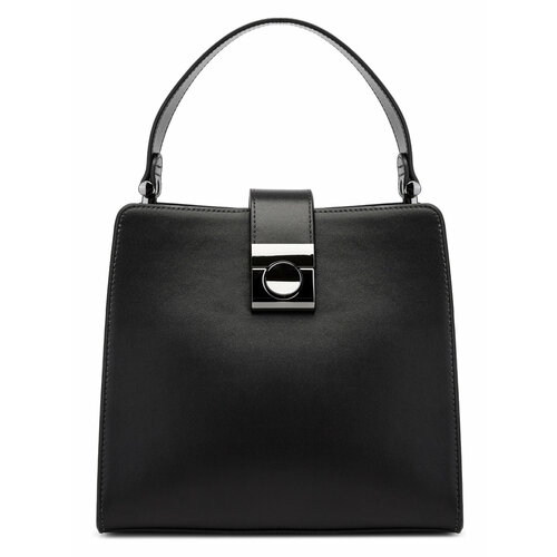 женская кожаные сумка palio, черная