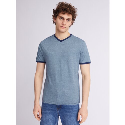 мужская футболка с коротким рукавом zolla, голубая