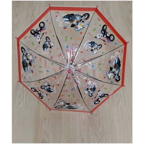 зонт-трости diniya для девочки, фиолетовый