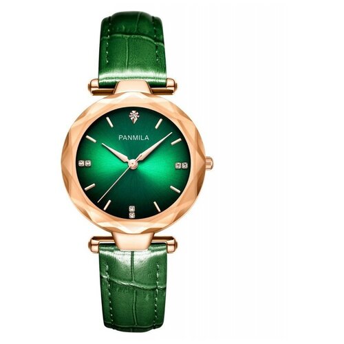женские часы panmila, зеленые