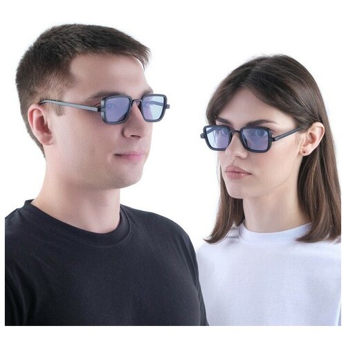 квадратные солнцезащитные очки мастер к, голубые