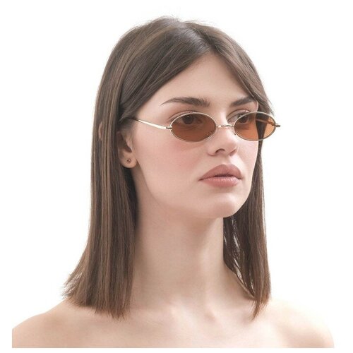 женские солнцезащитные очки мастер к, коричневые
