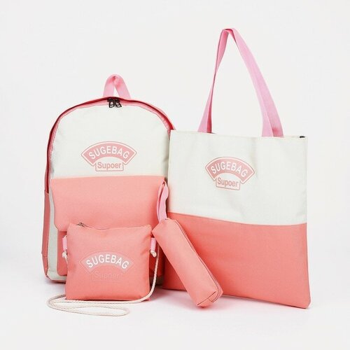 женский рюкзак-шоперы mikimarket, розовый