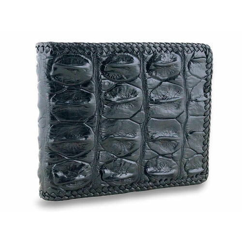 мужской кошелёк exotic leather, черный