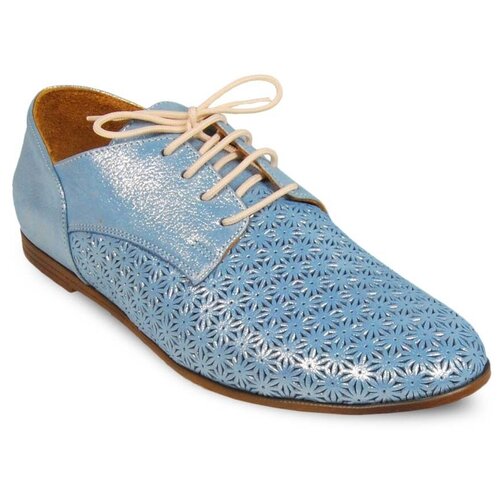женские ботинки sandm, голубые
