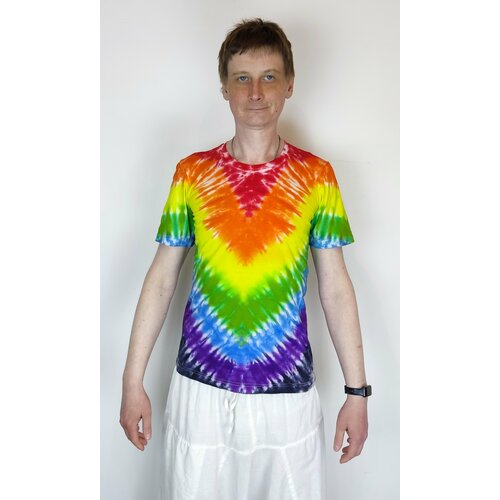 женская футболка venus tie-dye, разноцветная