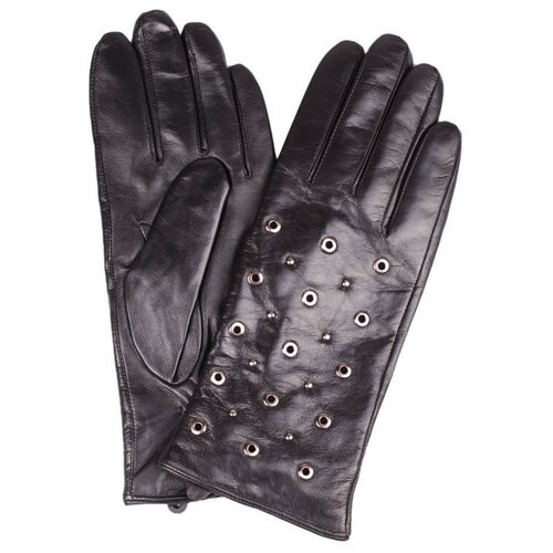 женские кожаные перчатки pitas, черные