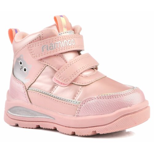 ботинки flamingo для девочки, розовые