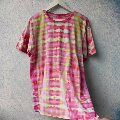 женская футболка venus tie-dye, разноцветная