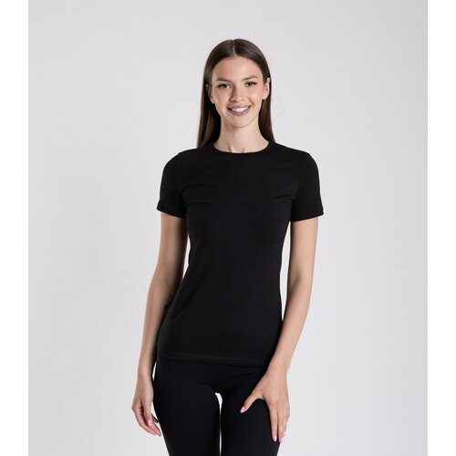 женская футболка с коротким рукавом serge, черная