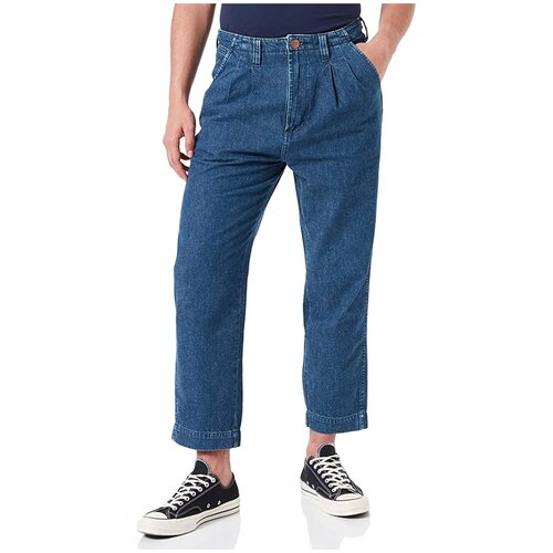 мужские укороченные джинсы wrangler, синие