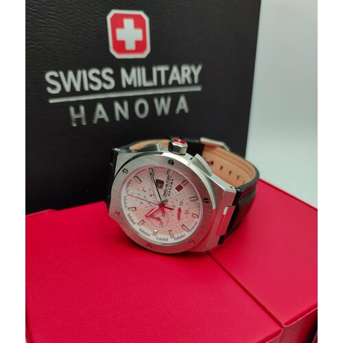 мужские часы swiss military hanowa, серебряные