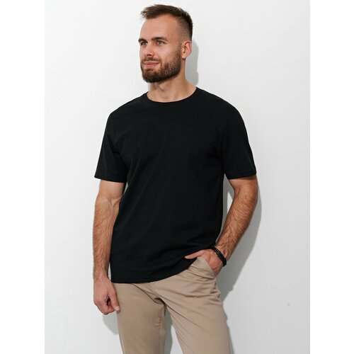 мужская футболка с круглым вырезом bochetti, черная