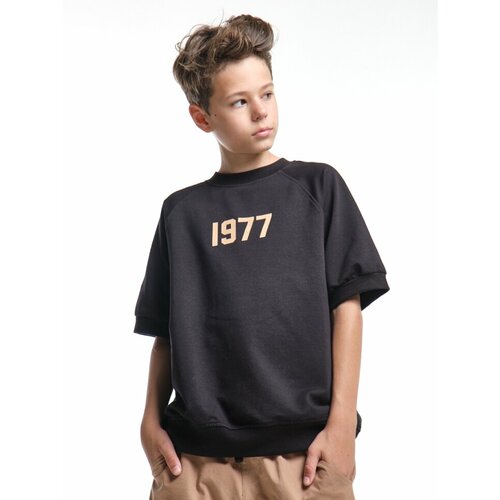футболка mini maxi для мальчика, черная