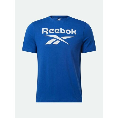 мужская футболка с коротким рукавом reebok, синяя