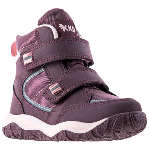 ботинки kakadu для девочки, бордовые