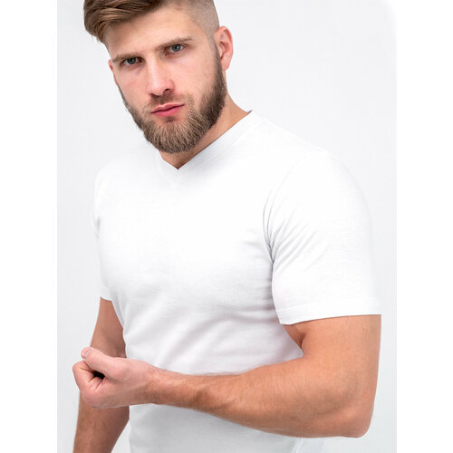 мужская футболка с v-образным вырезом happyfox, черная