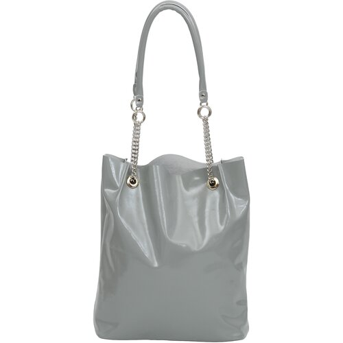 женская сумка-шоперы sole mo, серебряная
