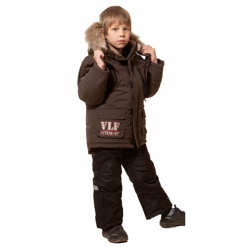 куртка velfi для мальчика, коричневая