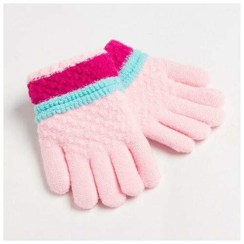 перчатки promarket для девочки, розовые