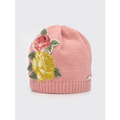 вязаные шапка artel для девочки, розовая