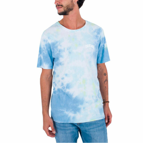 мужская футболка с круглым вырезом hurley, голубая