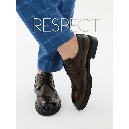 мужские туфли respect, коричневые