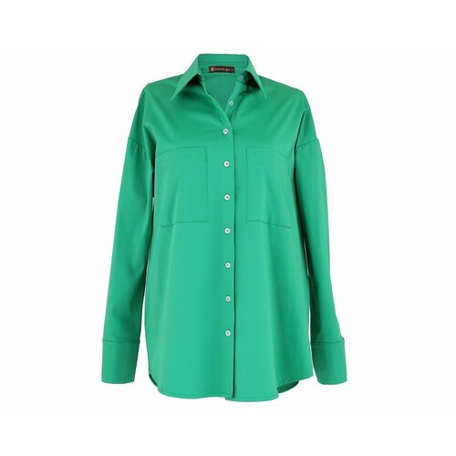 женская свободные рубашка sakharstyle, зеленая