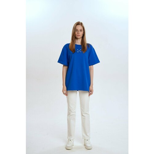 женская футболка tsdot, голубая