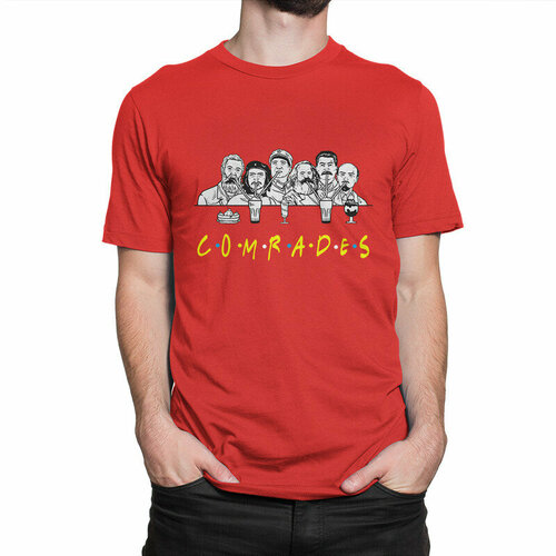 мужская футболка с принтом dream shirts, красная
