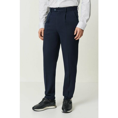 мужские зауженные брюки baon, синие