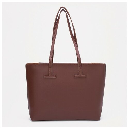 женская сумка-шоперы ---, коричневая