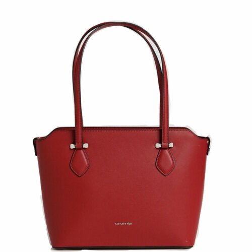 женская кожаные сумка cromia, красная