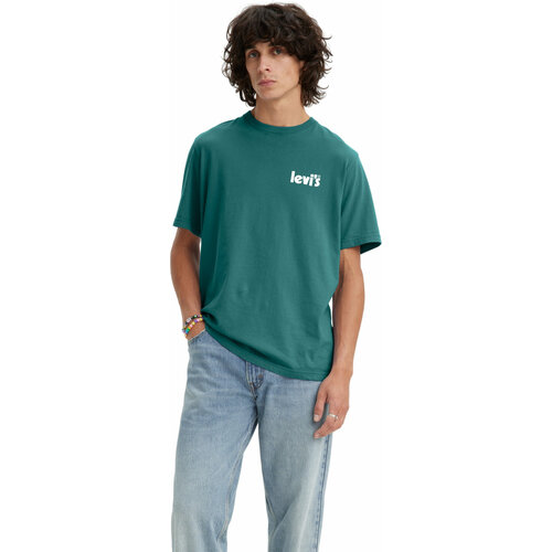 мужская футболка levi’s®, бирюзовая