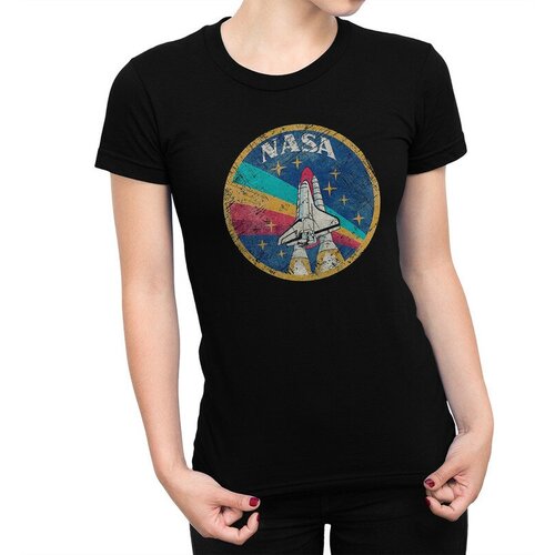 женская футболка с принтом dreamatorium, черная
