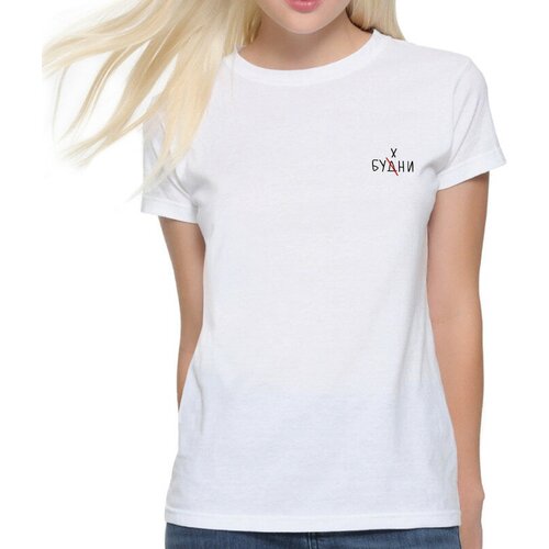 женская футболка с принтом dream shirts, белая