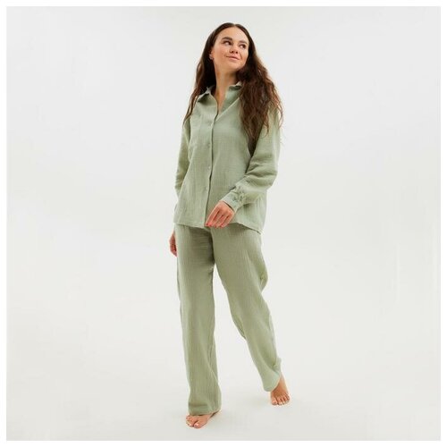 женская пижама promarket, зеленая