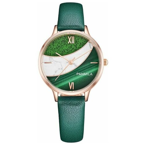 женские часы panmila, зеленые