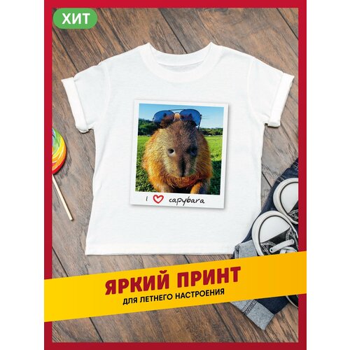футболка с круглым вырезом daily.gifts для мальчика, бежевая