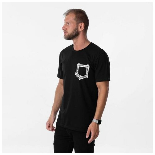 мужская футболка с рисунком promarket, черная
