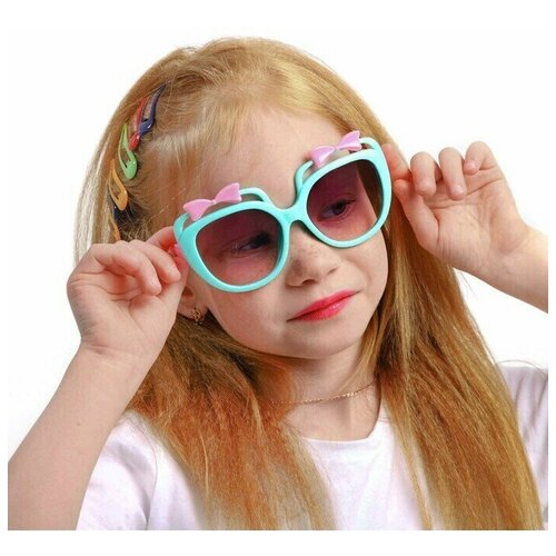 солнцезащитные очки one sun для девочки, голубые