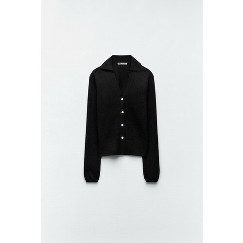женский свитер zara, черный