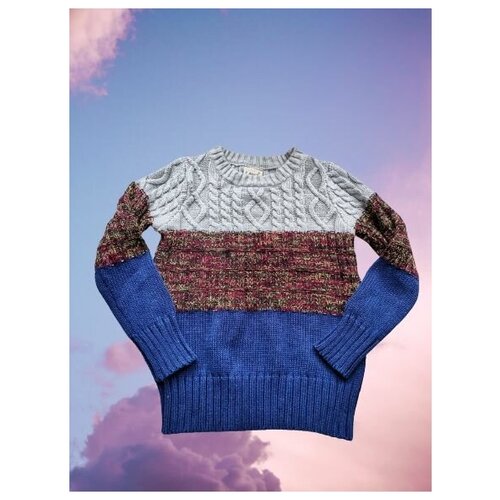 свитер с круглым вырезом e.manda для мальчика, синий