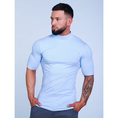 мужская футболка с коротким рукавом huracan, голубая